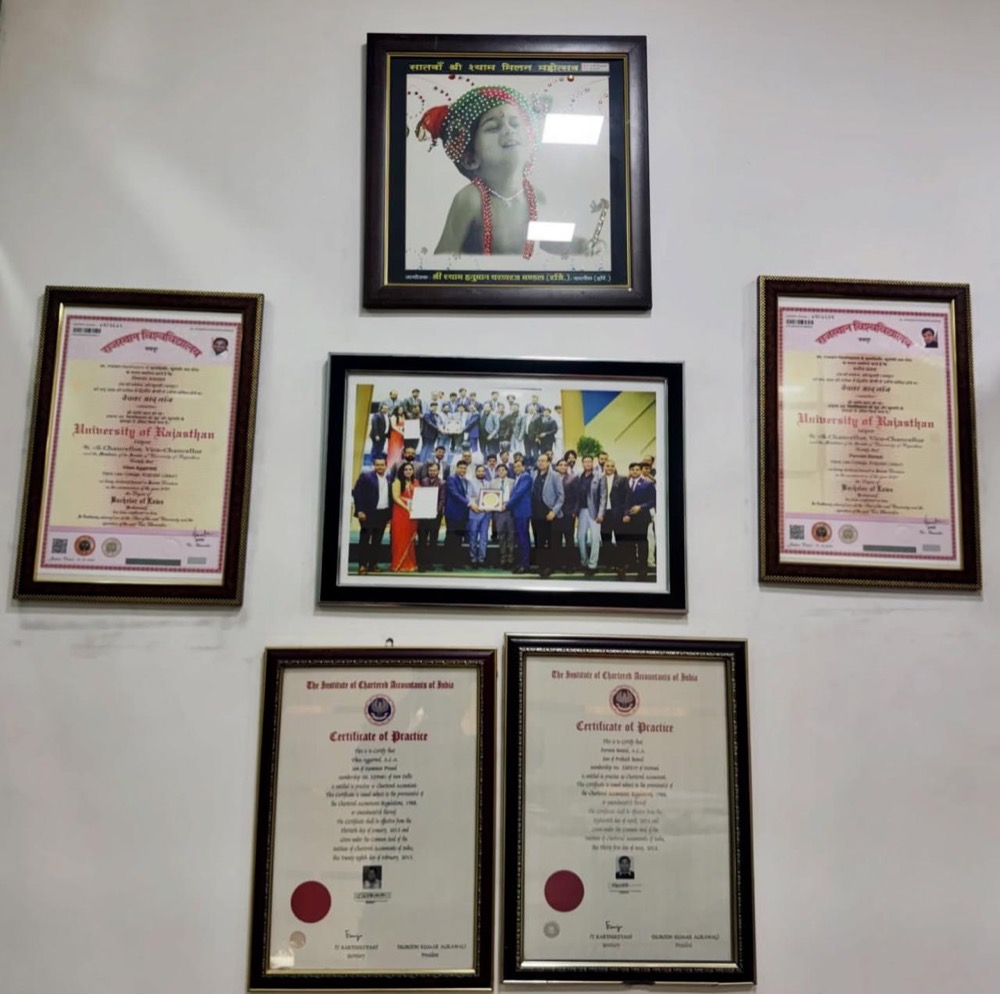 ICAI Certificates of Practice and LL.B. degrees of the Khatabahi Taxpert partners