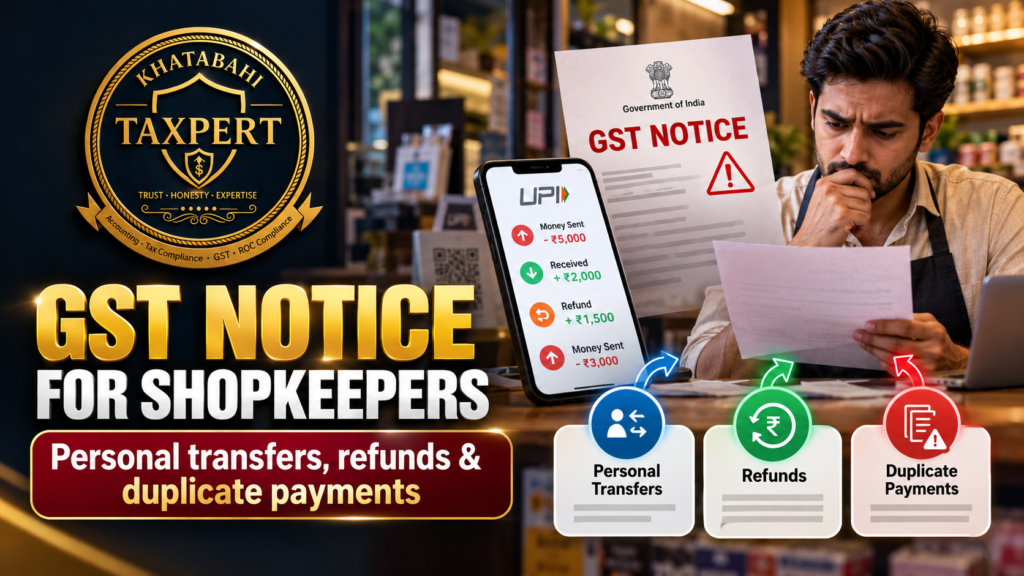 UPI Transactions & GST Notices in 2026: What Gurgaon Shopkeepers Must Know